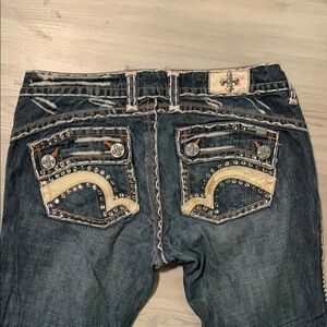 Laguna B Women's Boot Cut Jeans - Dark Blue